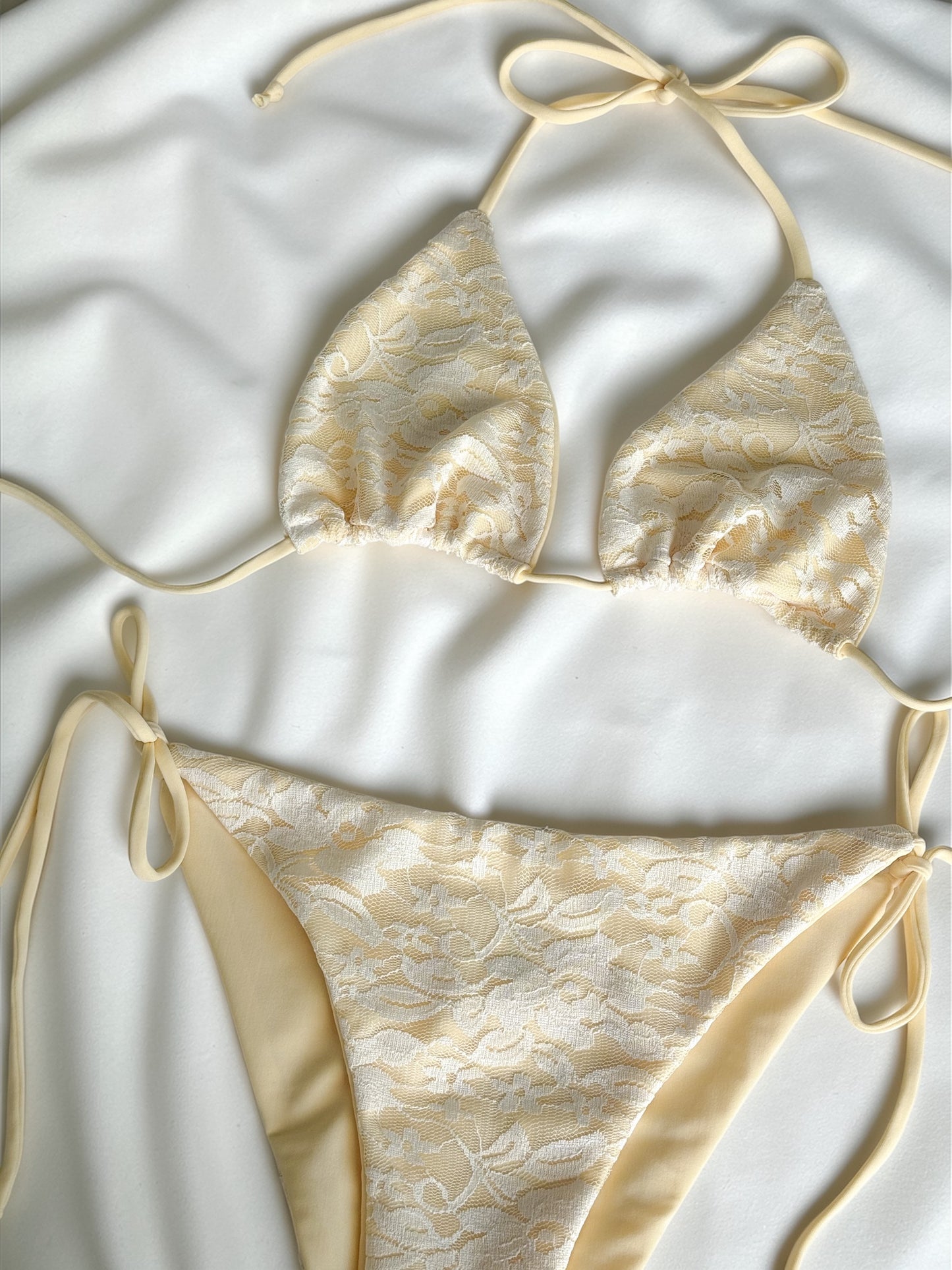 Buttermilk Lace Bikini Set
