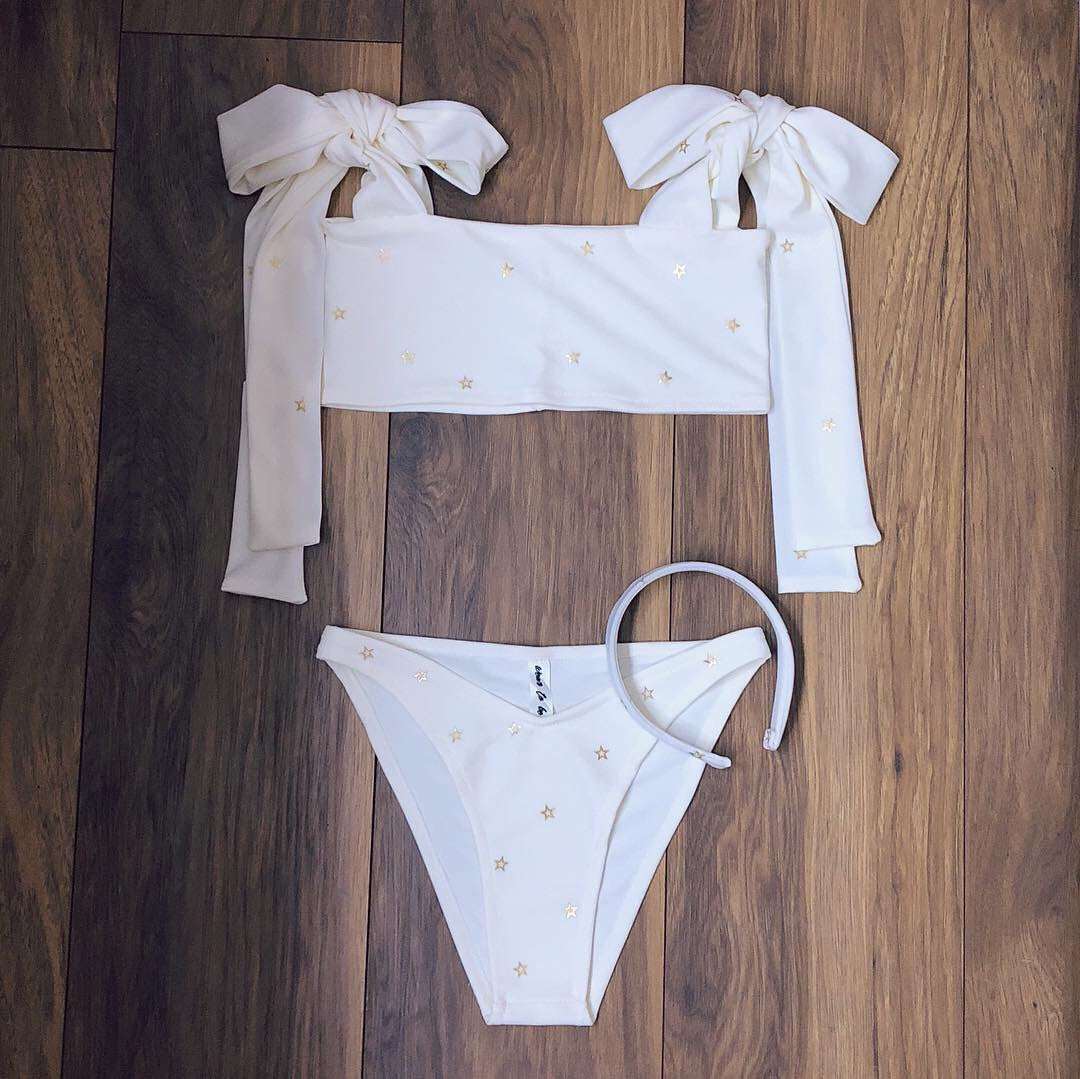 Vanilla Scattered Stars Bikini Set (Various Styles)