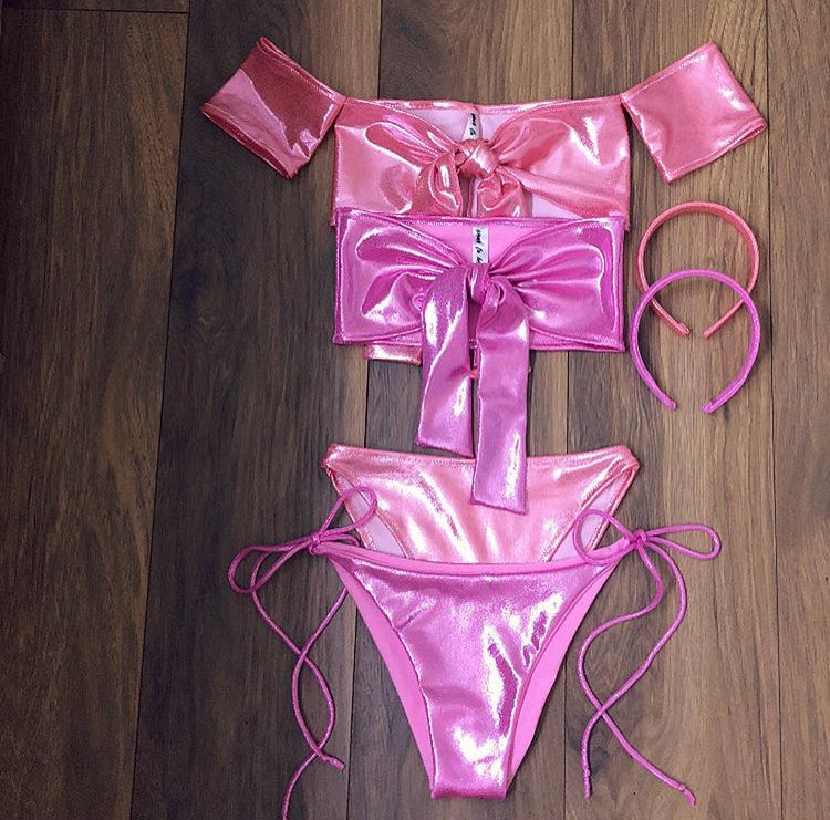 Custom Front Tie Bandeau Top (Various Fabrics)