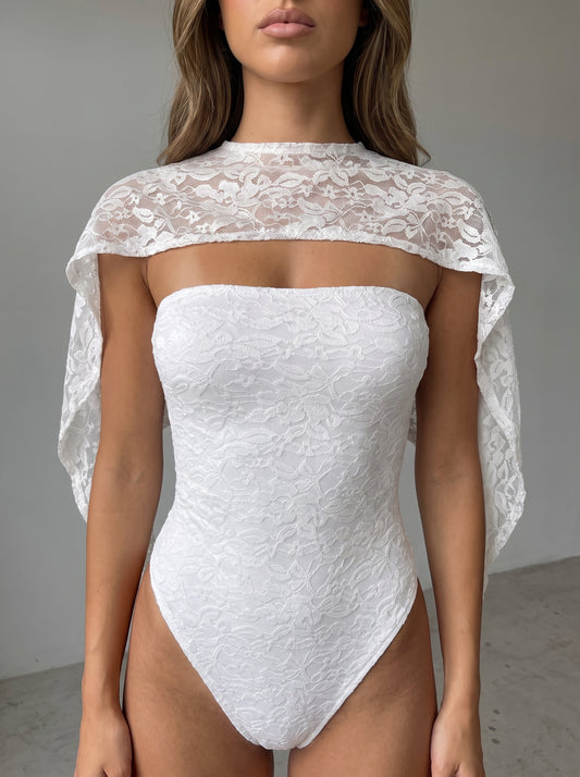 White Lace Cape