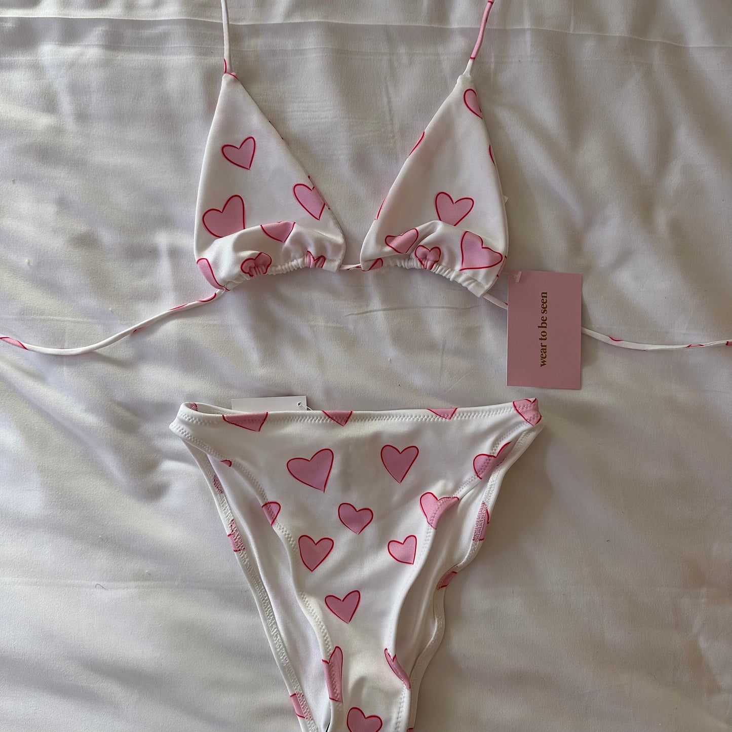 (Premade) Candy Sweetheart Bikini Set - Size 6