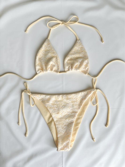 Buttermilk Lace Bikini Set