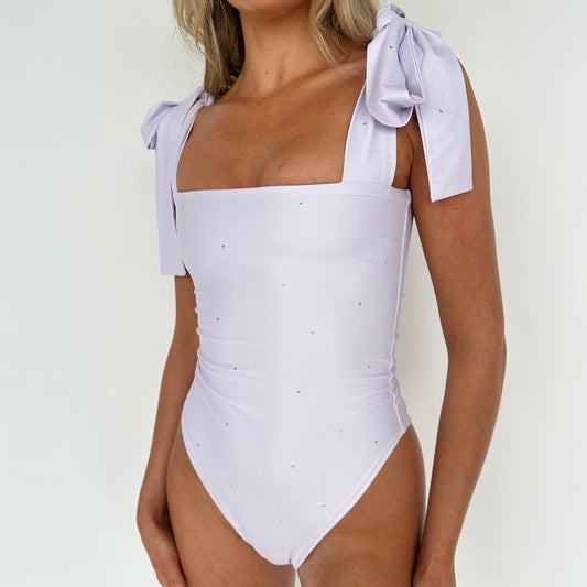 Pale Lilac Crystal Embellished Body