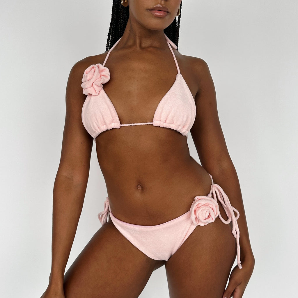 Custom Rose Towelling Bikini Set (Various Styles)