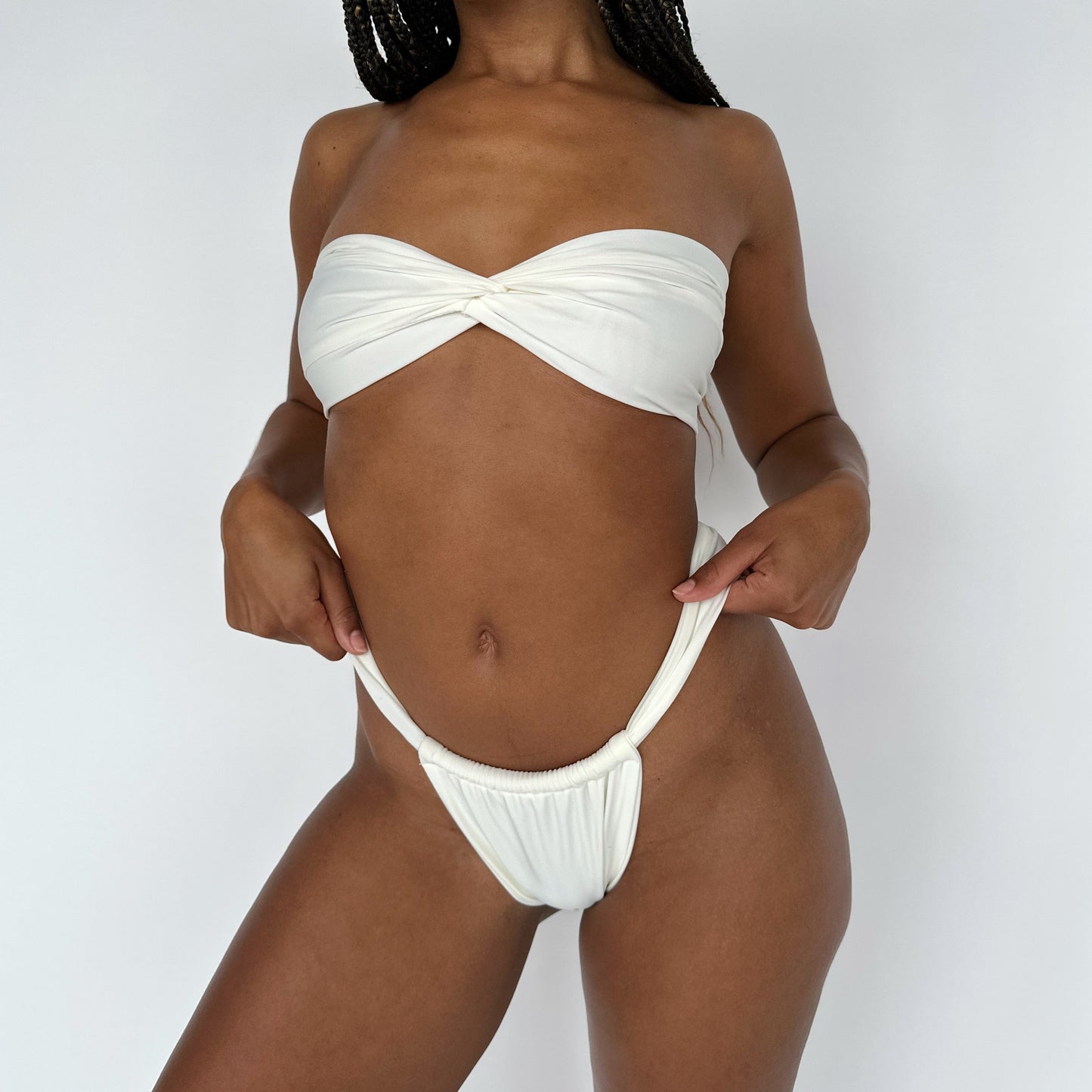 Custom Twist Bikini Set (Various Fabrics)