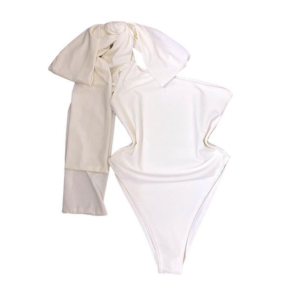 Custom Oversized One Shoulder Tie Body (Various Fabrics)