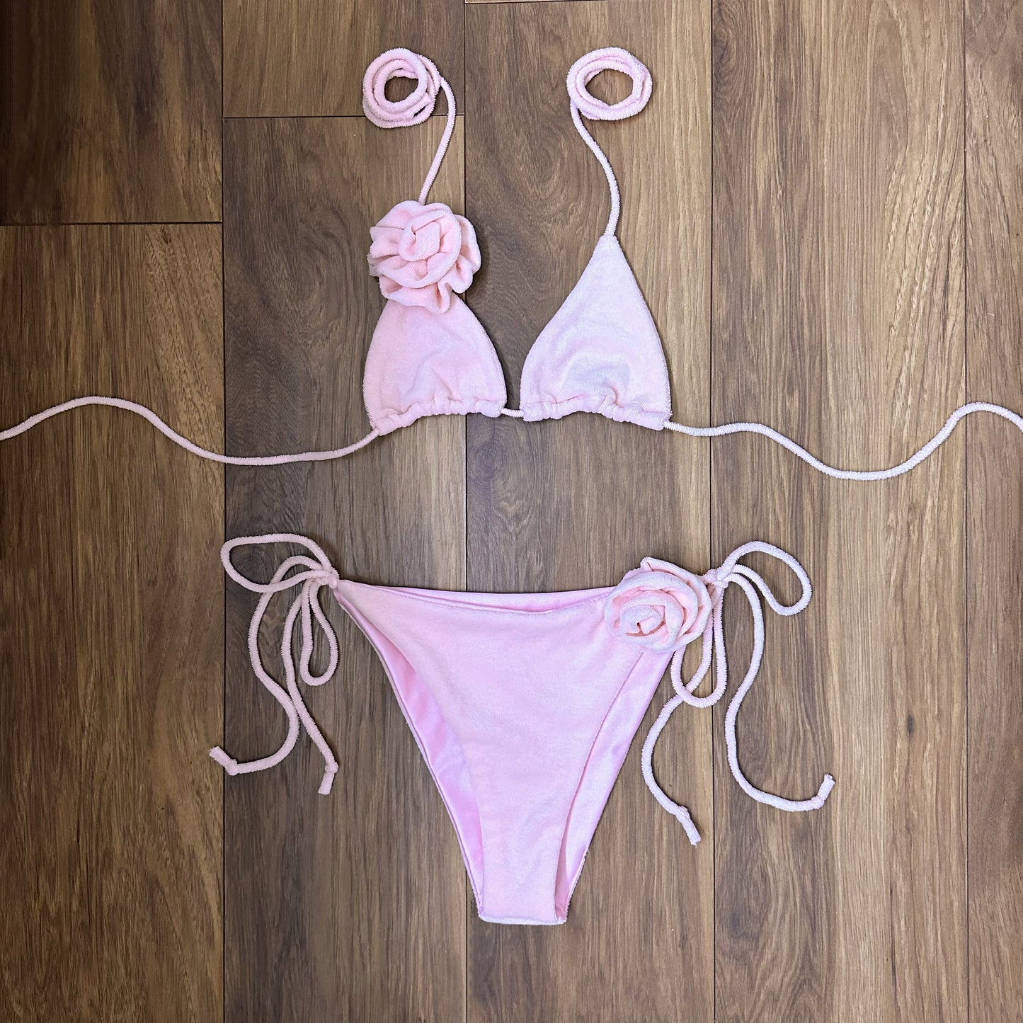 Custom Rose Bikini Set (Various Fabrics)