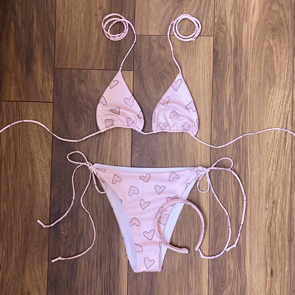 Nude Heart Bikini Set (Various Styles)