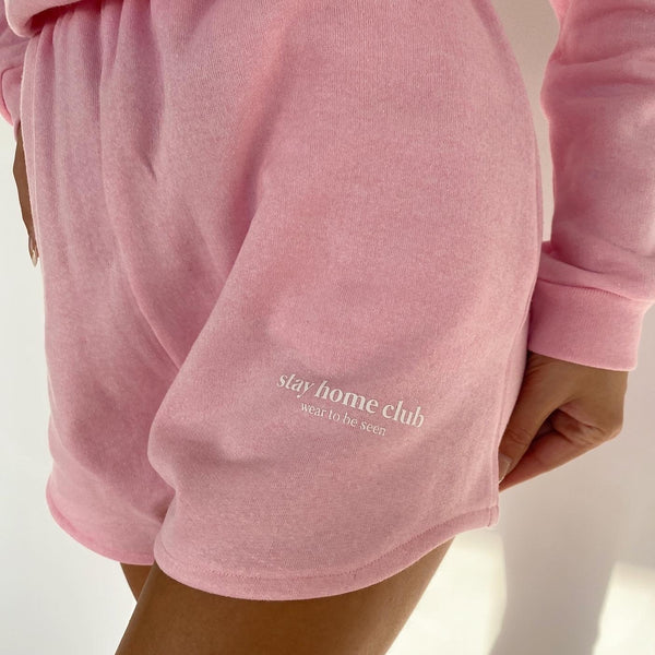 Baby Pink Oversized Boyfriend Shorts