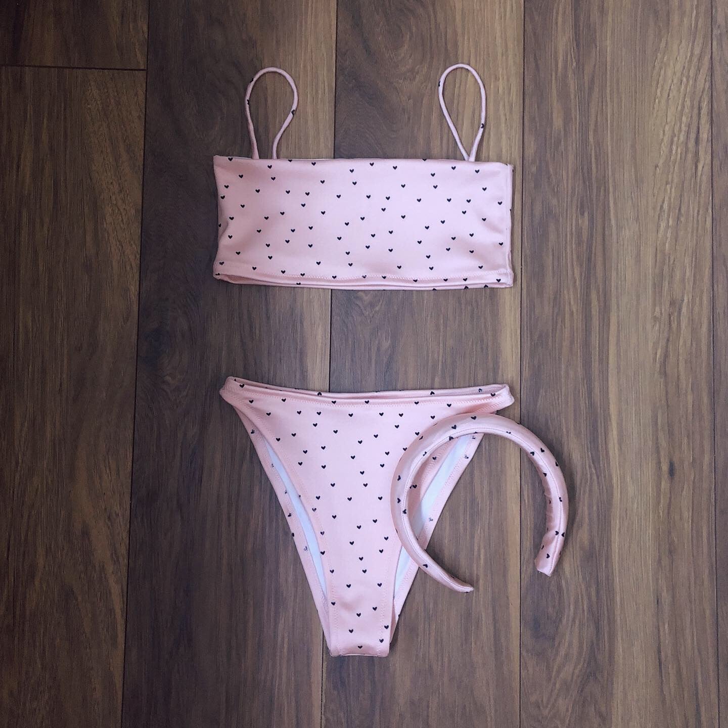 Black Itty Bitty Heart Bikini Set (Various Styles)