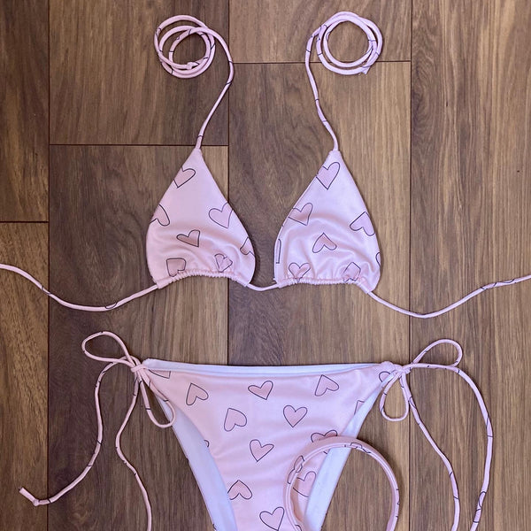Nude Heart Bikini Set (Various Styles)