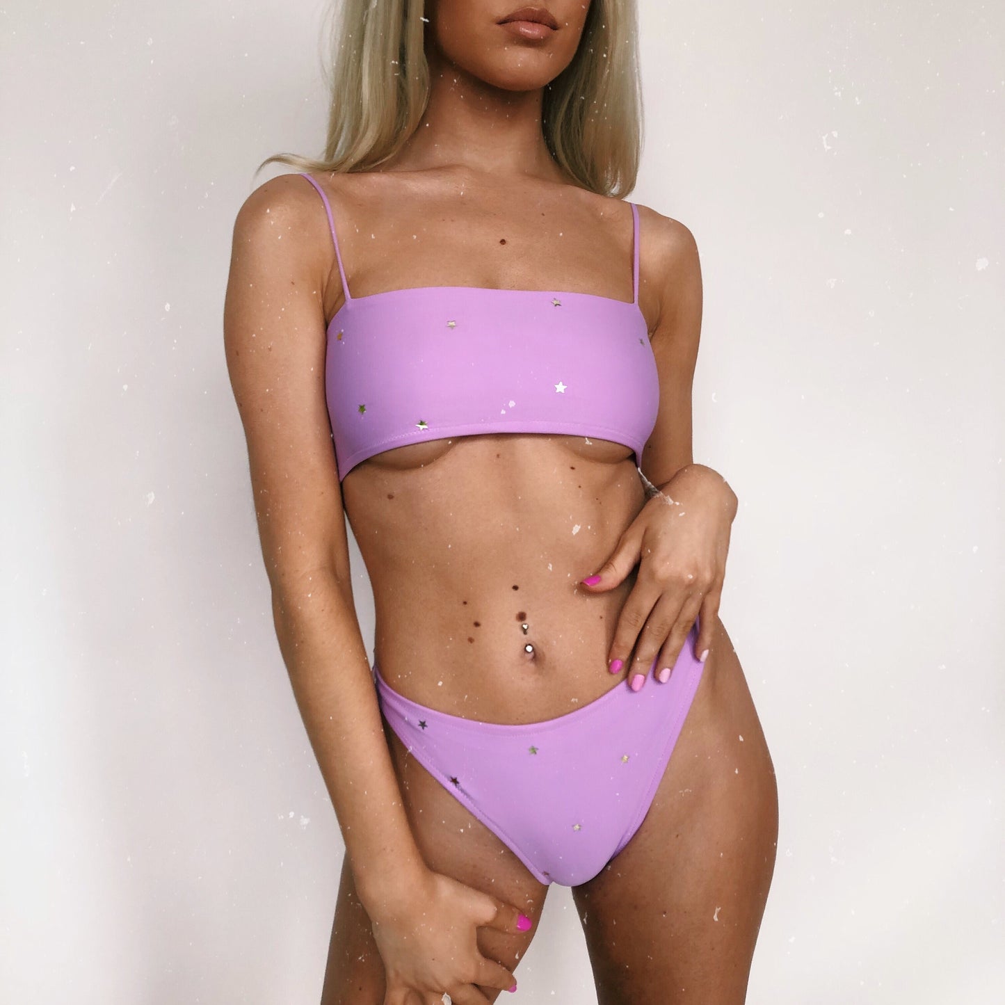 Lilac Itty Bitty Star Bikini Set (Various Styles)