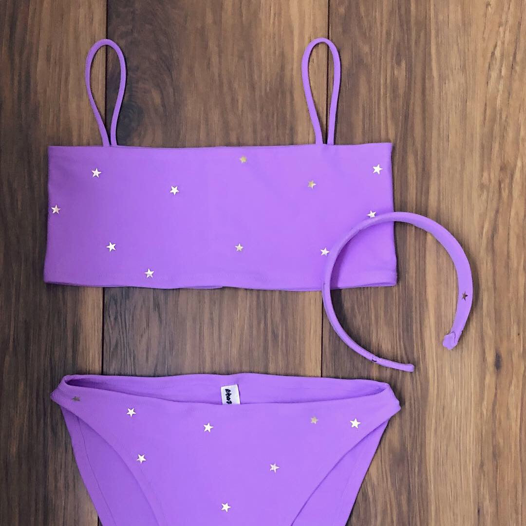 Lilac Itty Bitty Star Bikini Set (Various Styles)