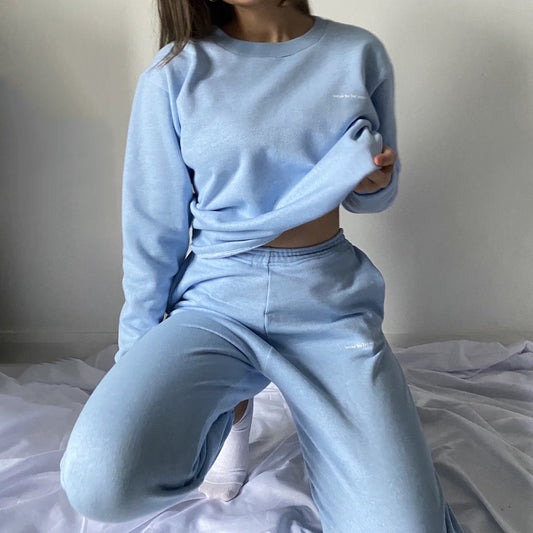 Baby Blue Oversized Joggers