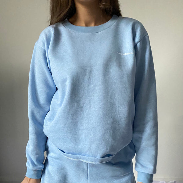 Baby Blue Oversized Sweater