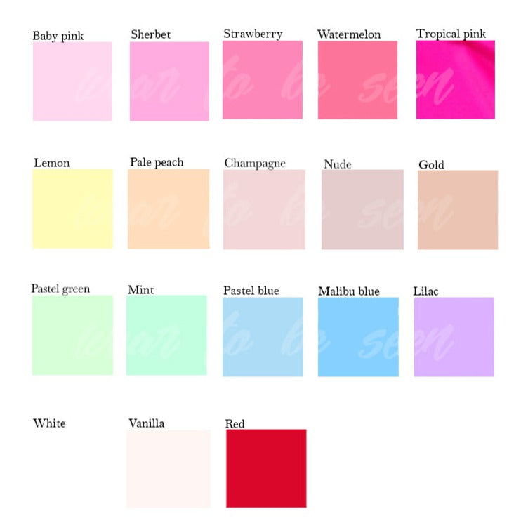 Custom Plain Colour Bikini Set (Various Colours/Styles)