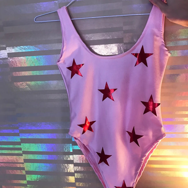 (Premade) Metallic Red Star High Rise Body - Size 8