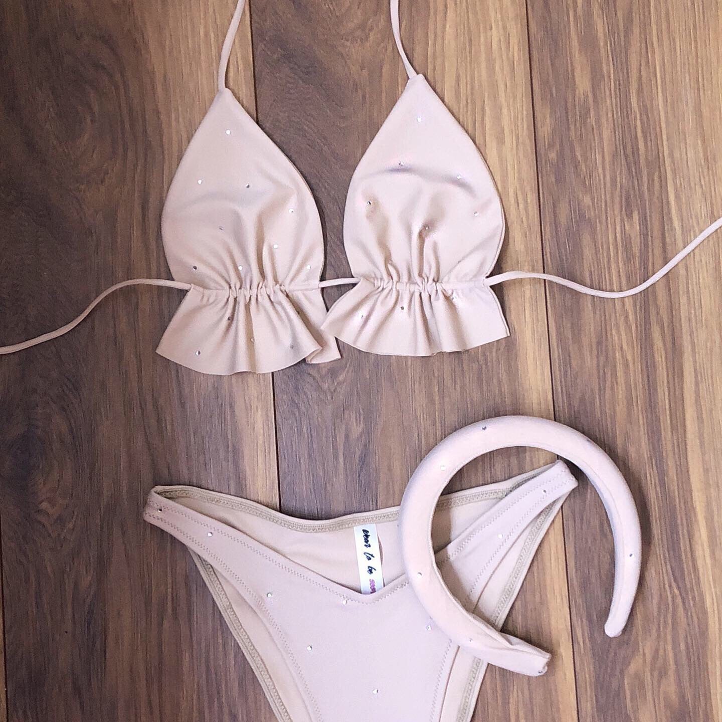 Custom Frill Triangle Top (Various Fabrics)