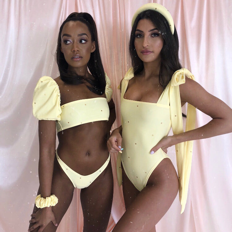 Lemon Itty Bitty Star Bikini Set (Various Styles)