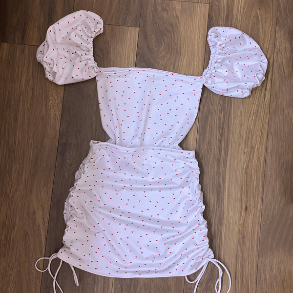 Custom Puff Sleeve & Drawstring Side Skirt Co-ord (Various Fabrics)