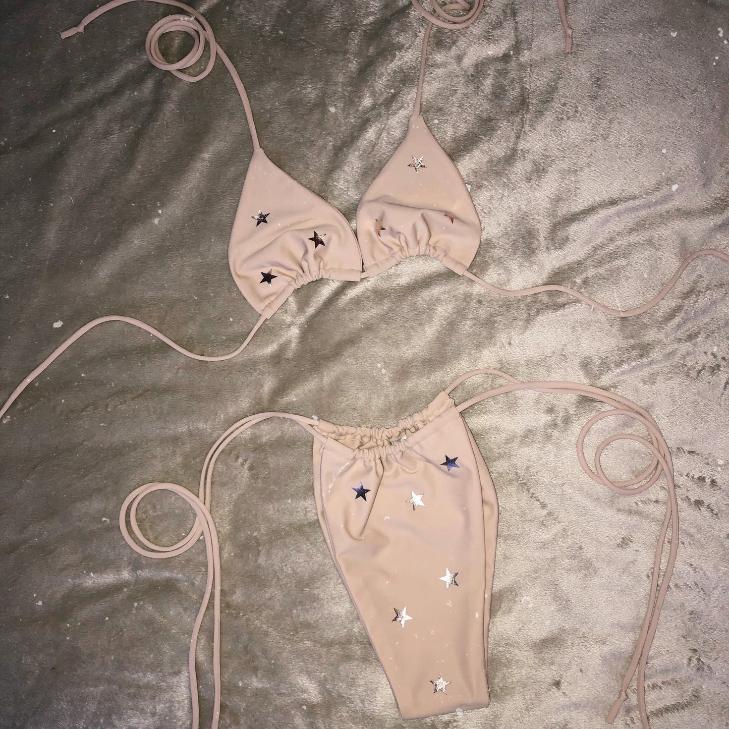 Rose Gold Star Triangle Bikini Set