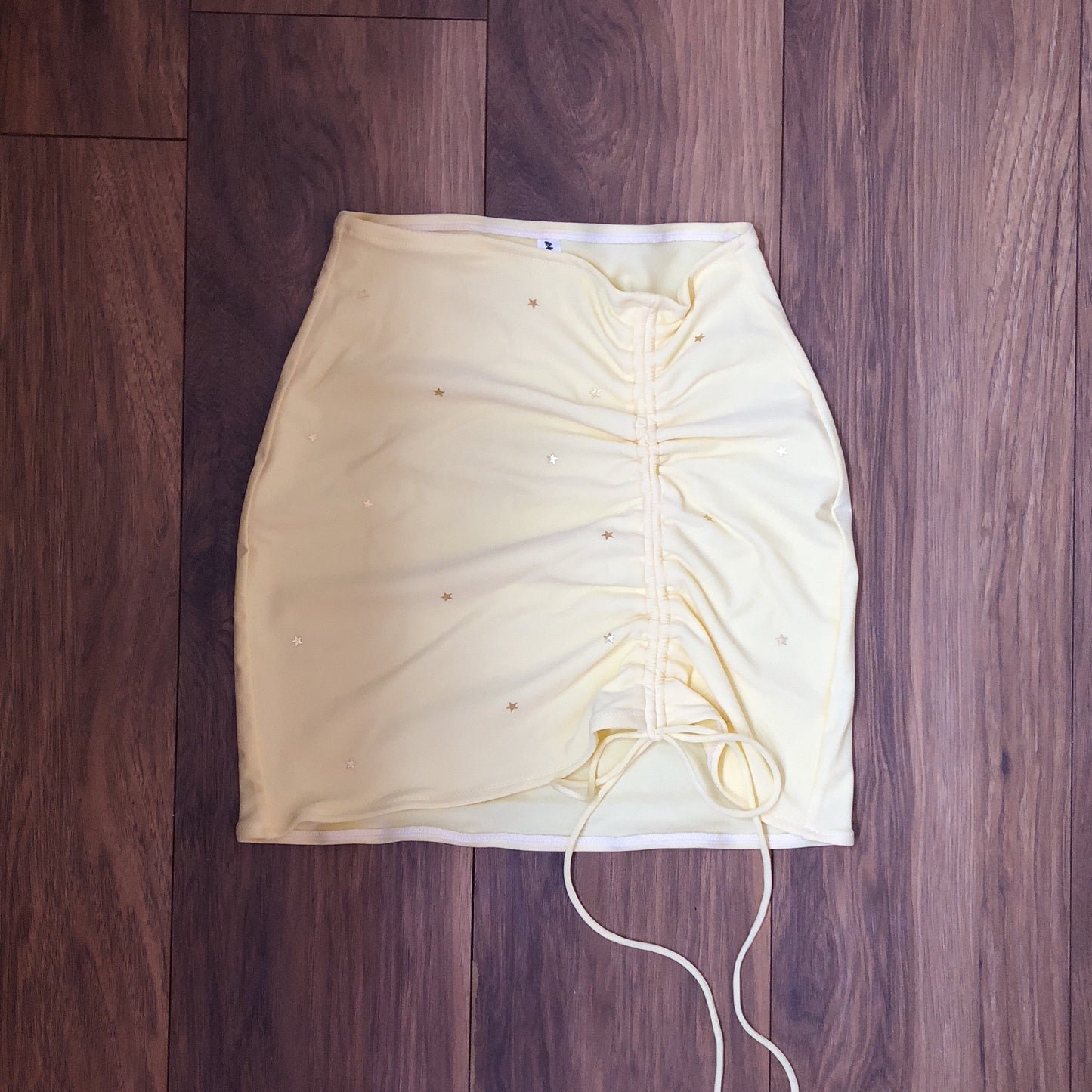 Custom Drawstring Mini Skirt (Various Fabrics)