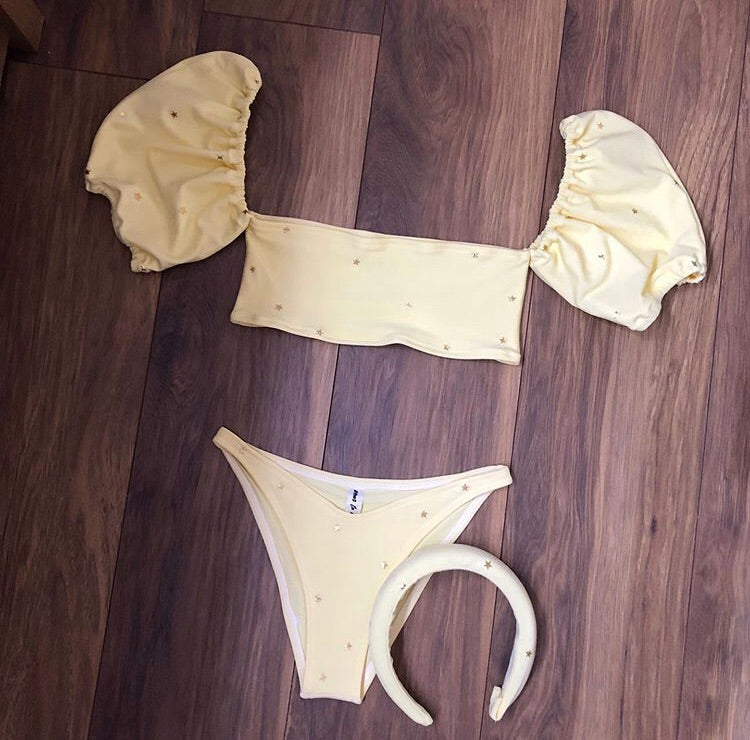 Lemon Itty Bitty Star Bikini Set (Various Styles)
