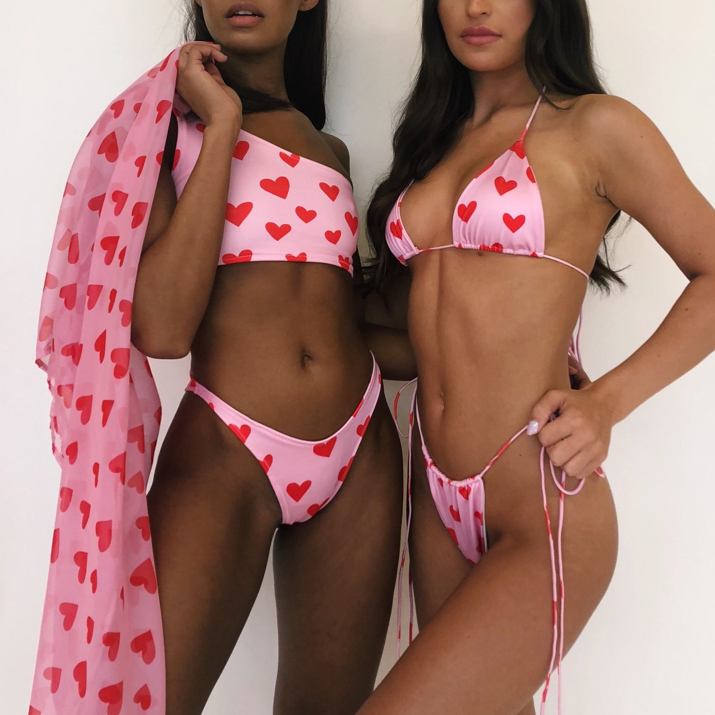 (Premade) Pink Sweetheart Bikini Set - Size 6