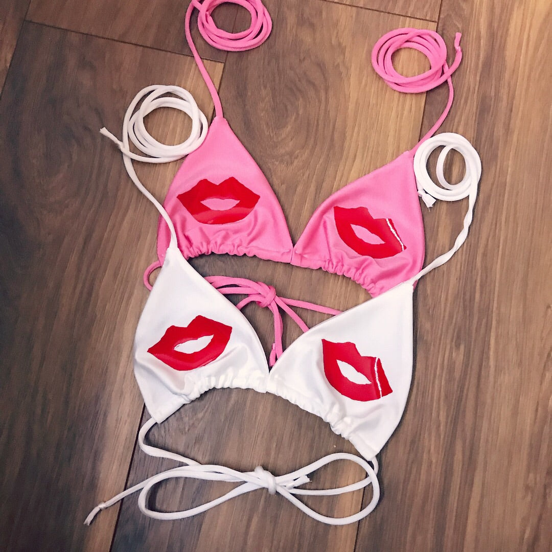 Lipstick Kiss Bikini Set (Various Options)