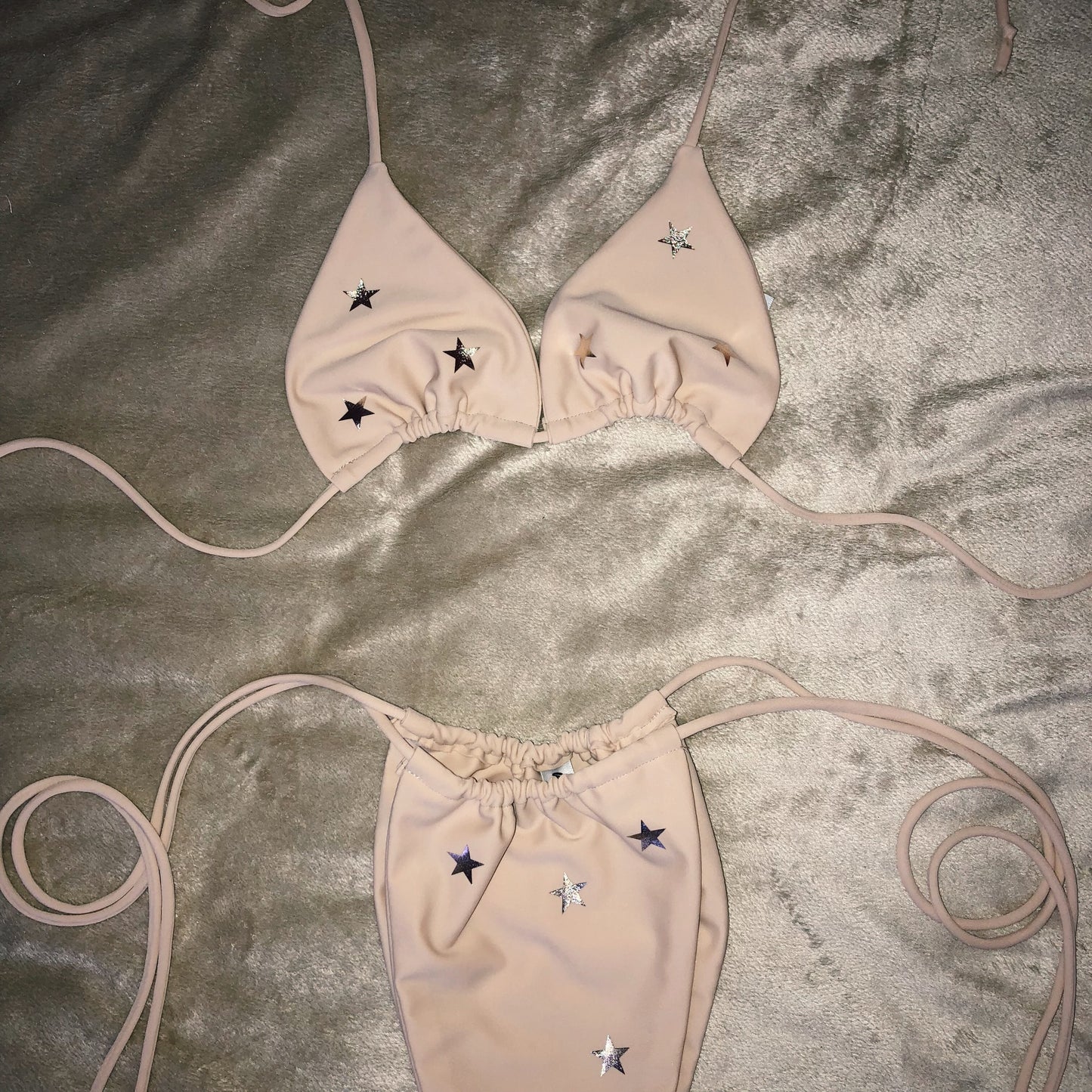 Rose Gold Star Triangle Bikini Set