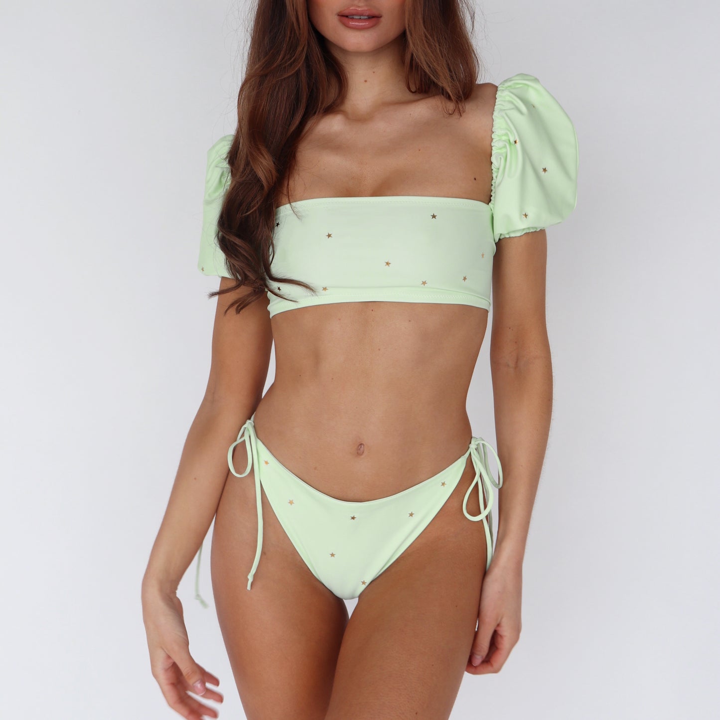 Pastel Green Itty Bitty Star Bikini Set (Various Styles)